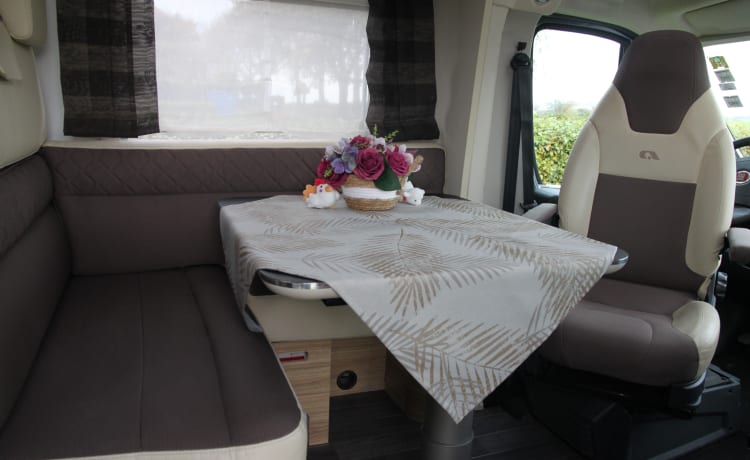 Luxury Adria Matrix family camper with automatic level system