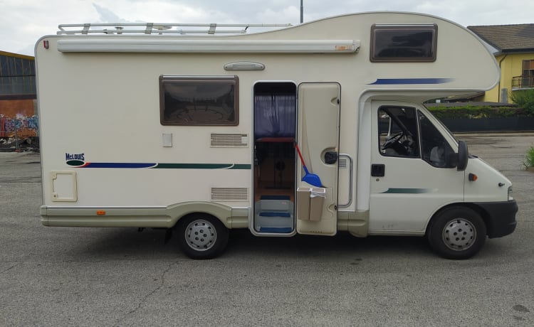 Campervan with sloping ceilings