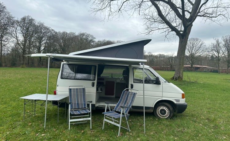 het witte schaap – 4p Volkswagen campervan uit 1997