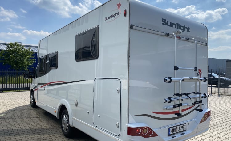 Bono – Familiencamper mit Hubbett und Längsbetten