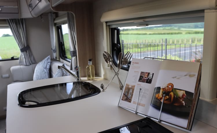 Saltburn motorhome hire  – 6 berth Fiat bus from 2021