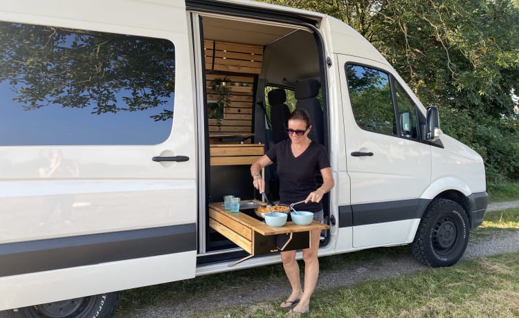 Kai – Stoere off-grid Volkswagen Crafter Buscamper