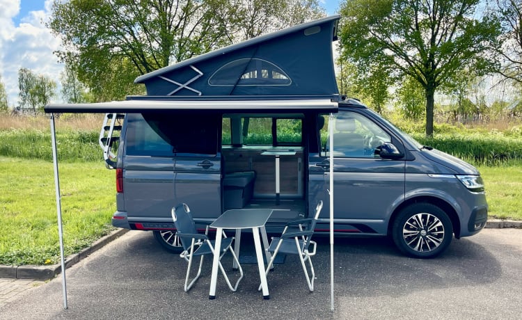 NIEUWE VW California. Zorgeloos op vakantie. Prachtige compacte bus.