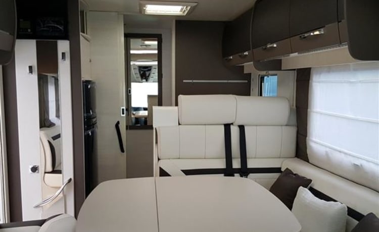 Luxury Integrated motorhome for rent in central France