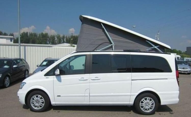 Camper Cruiser – Viano Fun Westfalia - Komfortables und kompaktes Cruisen mit einer geräumigen Unterkunft.