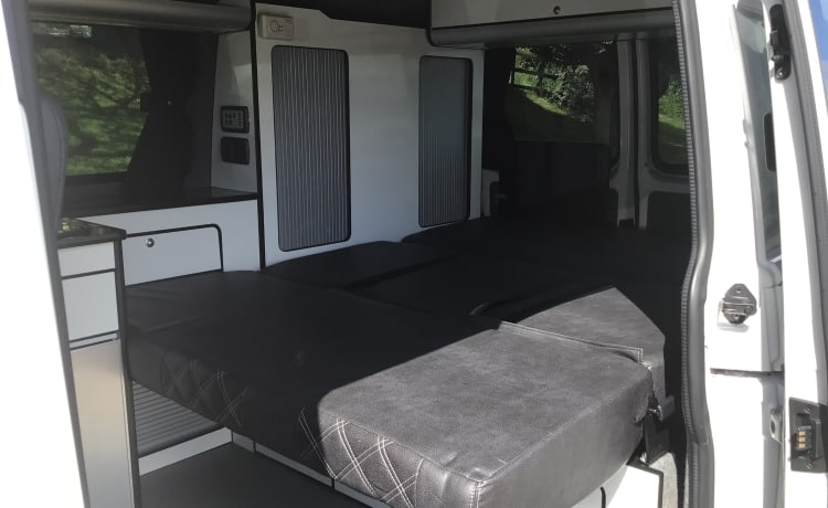 4 berth Volkswagen Transporter Campervan With Pop Top  from 2016