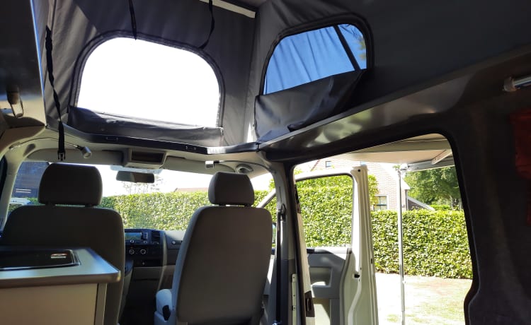 Bus camper compatto con sedile tondo Volkswagen VW T5 TDI