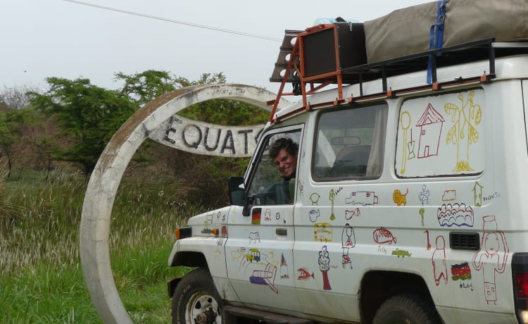 Croiseur de camping unique 4x4 avec tente de toit