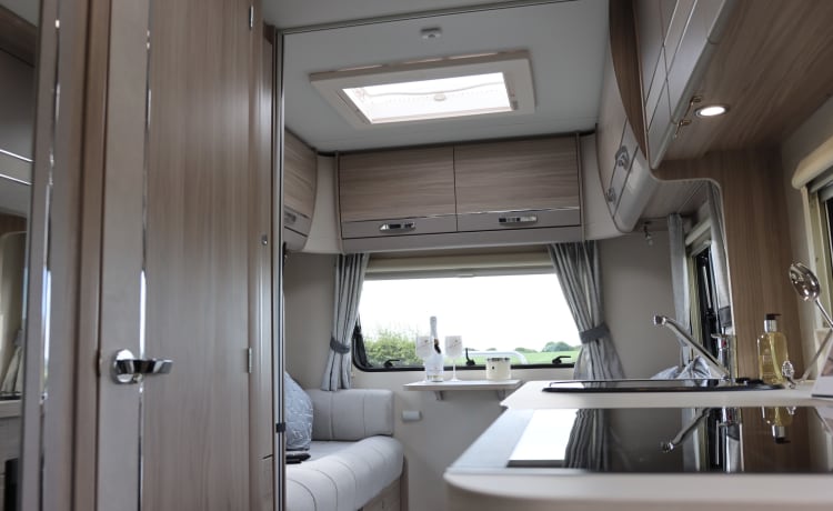 Saltburn motorhome hire  – 6 berth Fiat bus from 2021