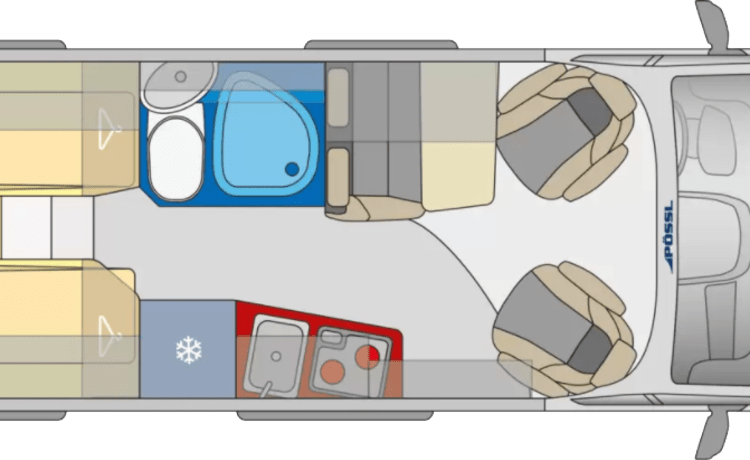 Schöne komplette Wohnung auf Rädern