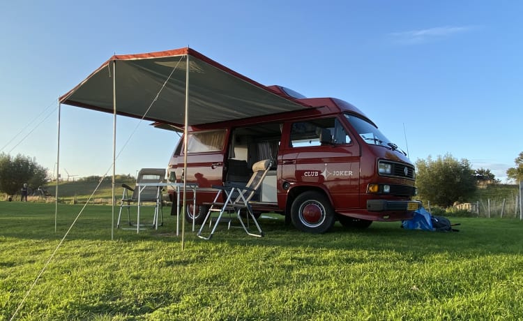 Club Joker – Retro Volkswagen T3 uit de 80's (4 slaapplaatsen)