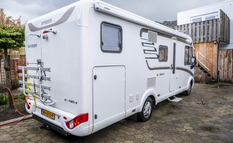 Happy Hymer family camper (automatic) for 4 people B driving license