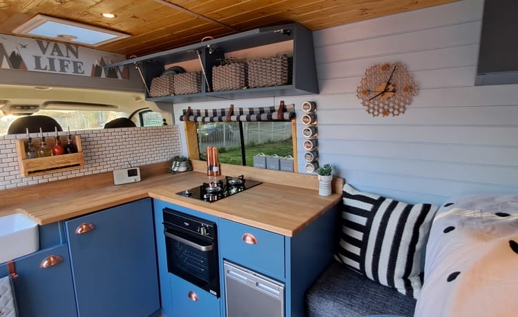 Winston – 3 berth Peugeot Campervan with awning