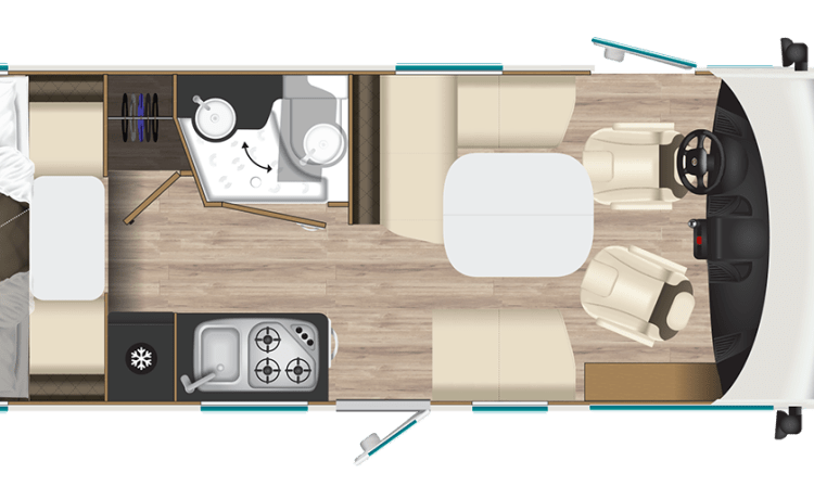 Itineo CS 600: Das ideale kompakte Familien-Integral-Wohnmobil!