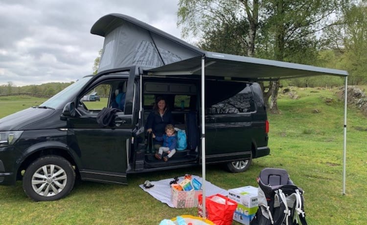 2017 long wheel base, 4 berth VW camper van. 