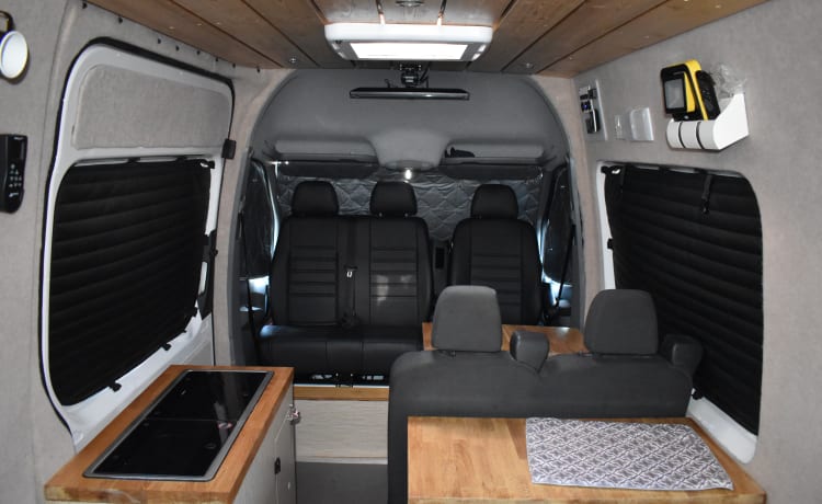 Blanco – 2-persoons Volkswagen camper uit 2015