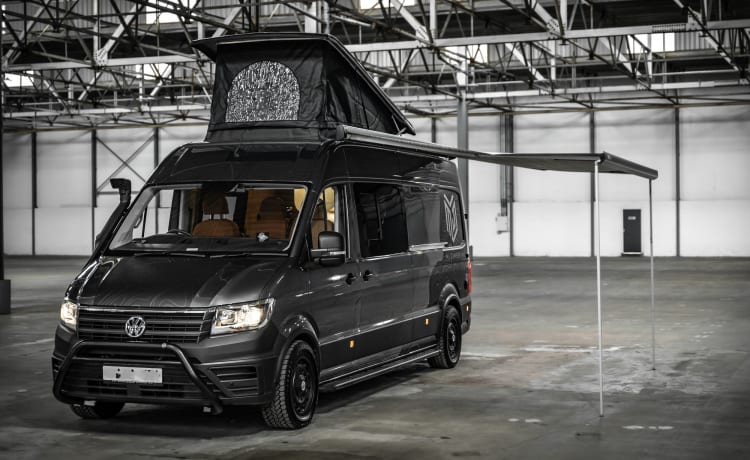 THUNDER – Atemberaubender VW Crafter 4-Bett-Wohnmobil aus dem Jahr 2022