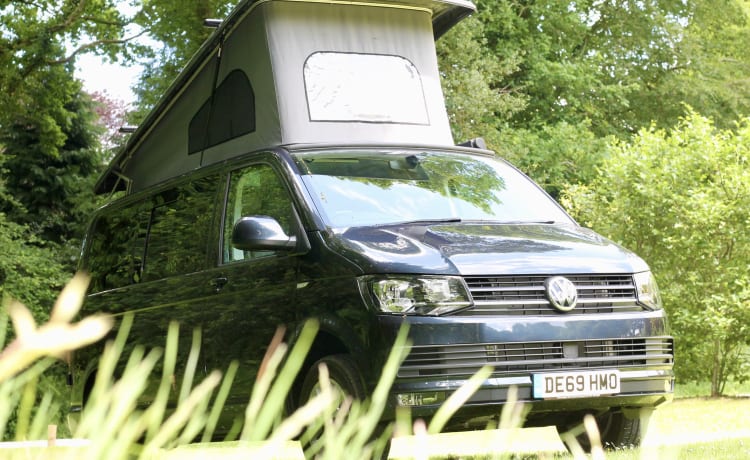 Ruthern –  VW T6  beautifully converted by Ecowagon.  Pitch available