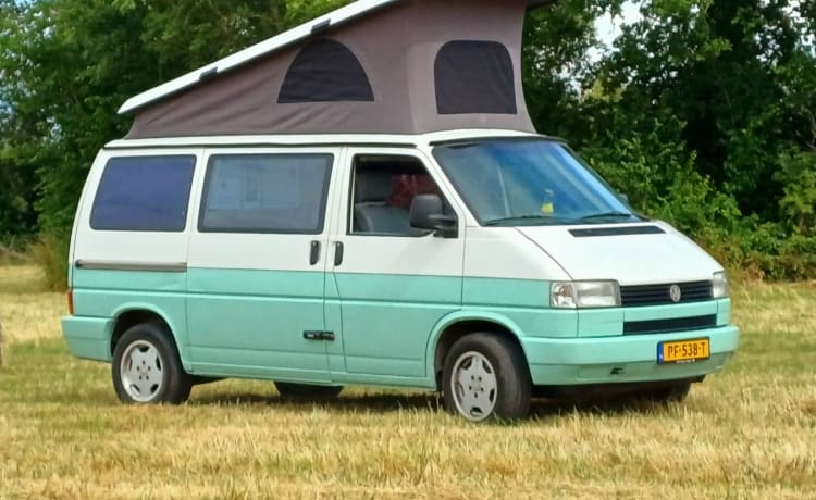 Jente – 4p Volkswagen T4 Westfalia campervan met hefdak