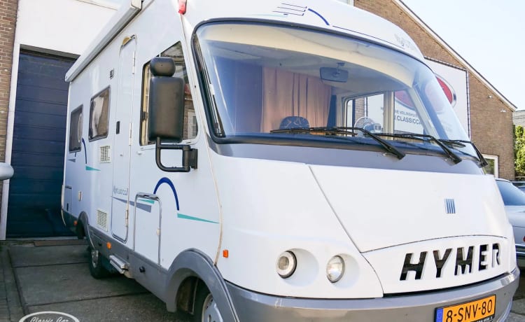 Hymer rondzit – Luxe Hymer B534 intergraal