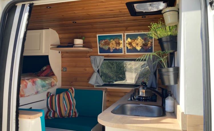 Comfortable off-grid camper for the nature lover