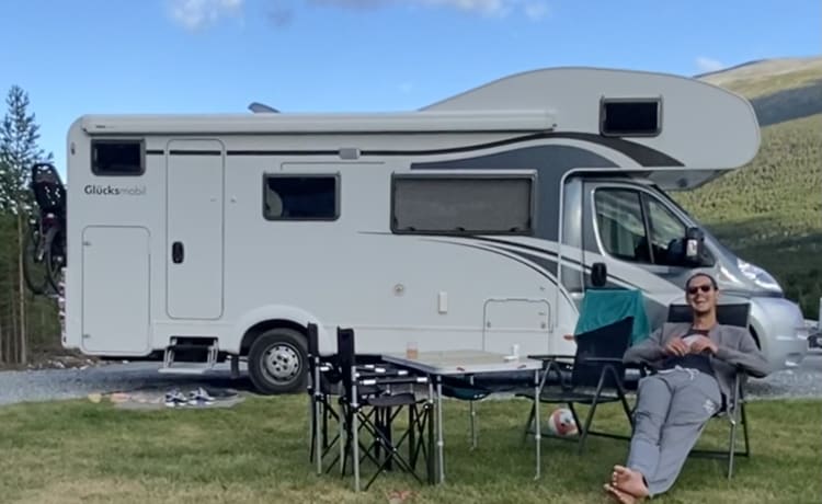 De Glucksmobil! – Alcova camper familiare per 6 persone