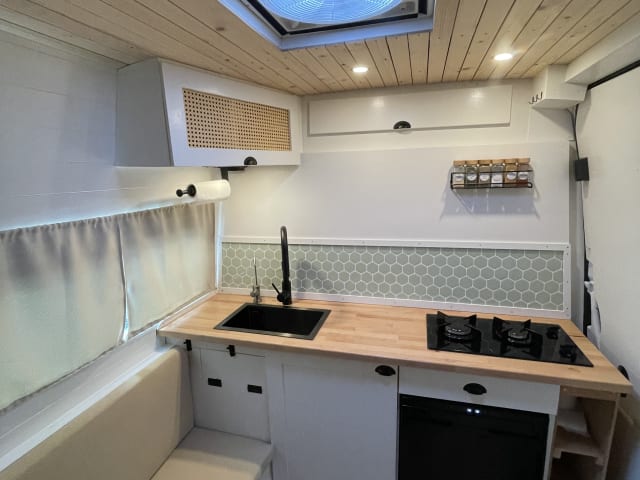 Authentic and trendy off-grid camper van 