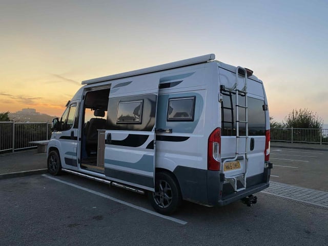 Meet Socks our 2 + 2 berth 2015 Fiat Ducato 