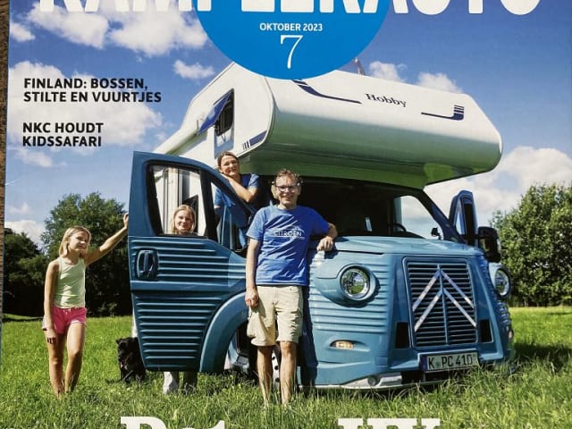 Simba – Citroen HY Retro alkoof van Hobby met stapelbedden