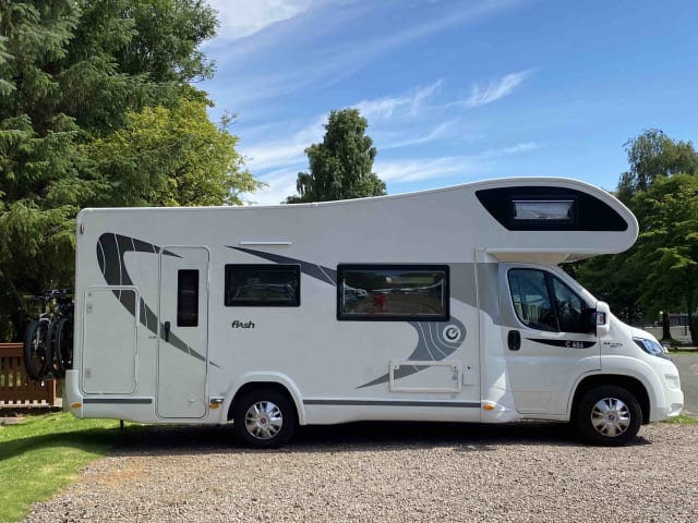 Ava – Enjoy the Highlands in our spacious Chausson 2018 Motorhome