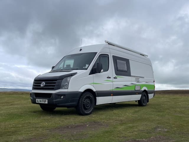 Vida the Van – Vida the Van – Adventure ready, off grid, VW Crafter LWB family campervan