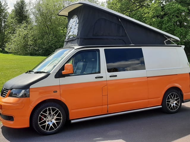 4 berth Volkswagen campervan from 2005