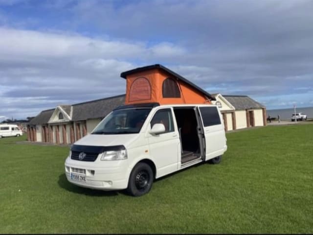 4 berth Volkswagen campervan from 2005