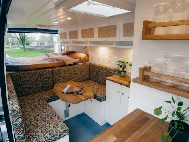Maison Bohème – Luxe off-grid boutique camper | Citroën Jumper 2017 | Vast bed