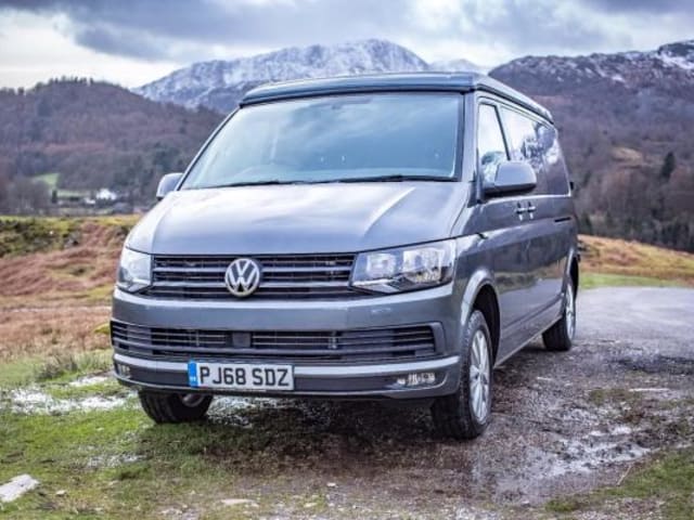 Grey VW Camper – Lake Windermere Luxury heated campervan 