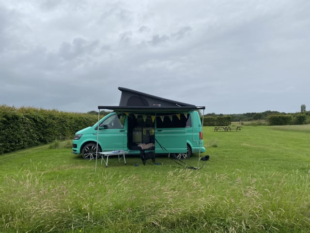 The Green Machine – 4 berth Volkswagen campervan from 2018