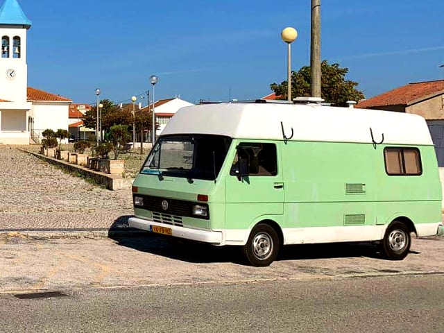 Samba – "Samba bus" Volkswagen LT 28 Vert menthe