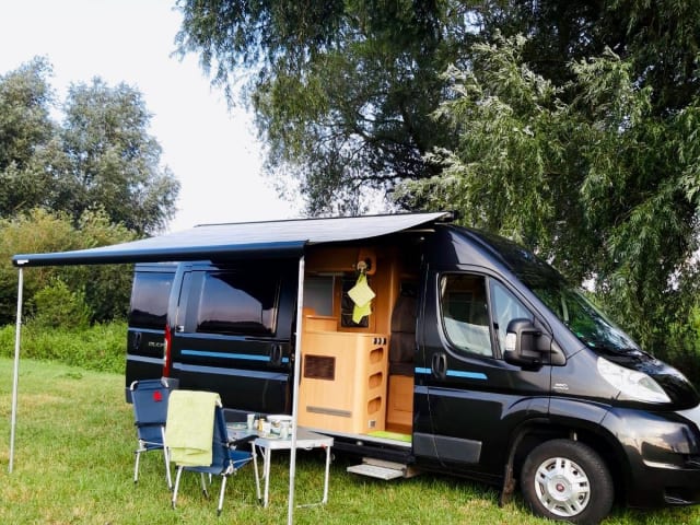 Rent a compact fully equipped bus camper?