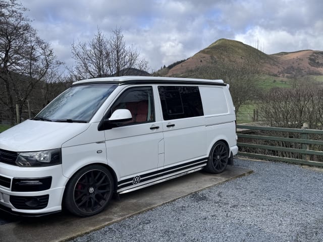 4 berth Volkswagen campervan from 2009