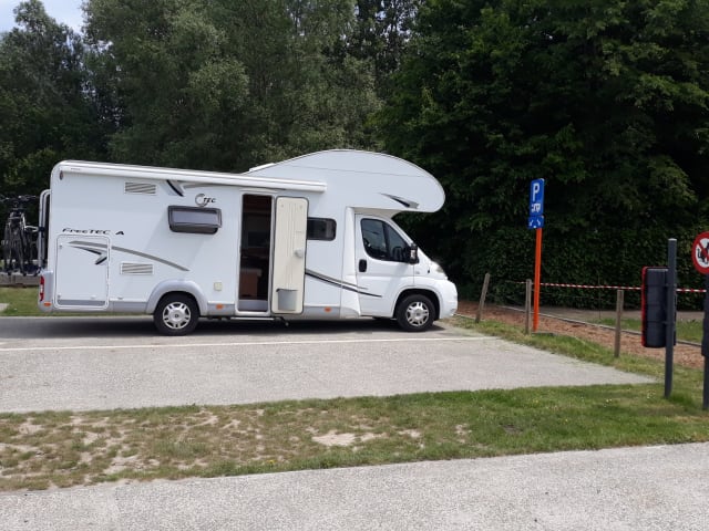 Fully furnished alcove motorhome