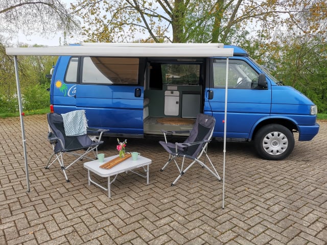 Volkswagen T4, extra lange camper met hefdak 