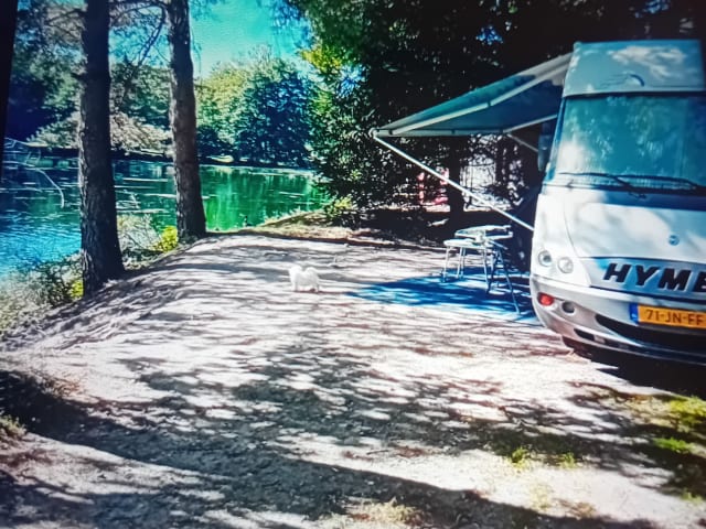 Hymer with roof air conditioner!!