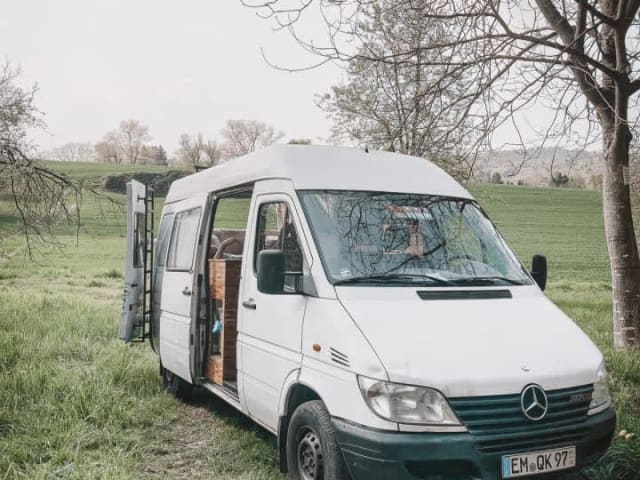 Sprinti – Großer Sprinter mit schickem Holzausbau und Dachfenster