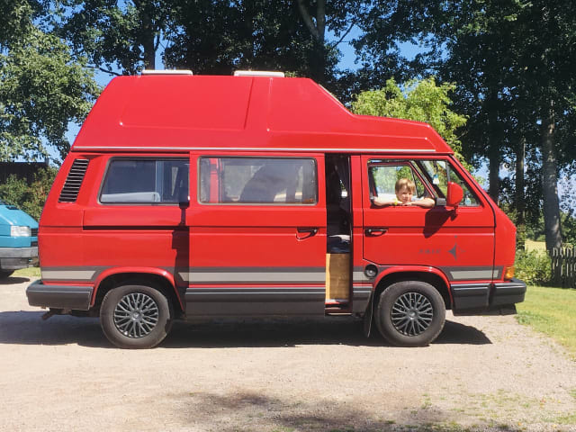 Ruime Retro Volkswagen T3 van alle gemakken voorzien