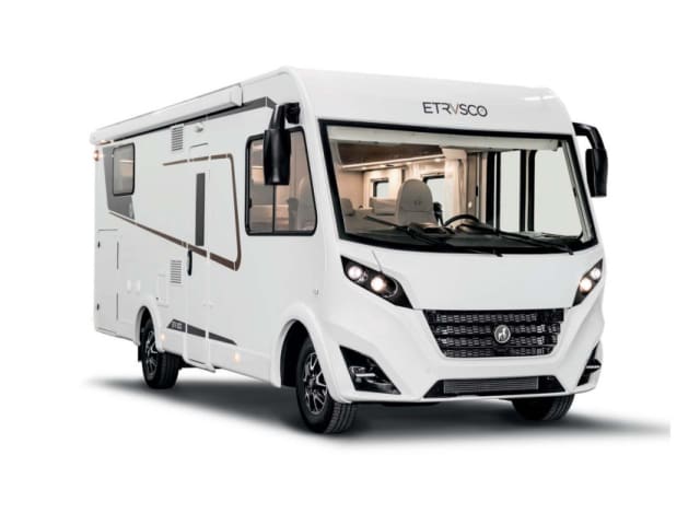 I7400 QBC - Etrusco A-Class 2024 4 posti letto 4 cinture di sicurezza Auto 5G WiFi 