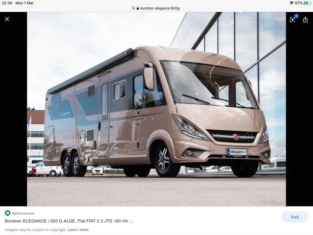 Burstner 920g  A class Motorhome 