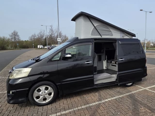 Reg  – 4 berth Toyota Alphard campervan 