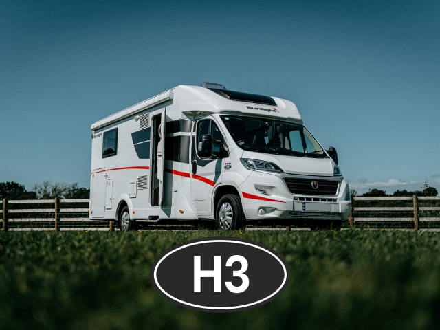 H3 – FIAT SUNLIGHT T68 luxueux 4 couchettes idéal pour 2 couples ou une famille de 4