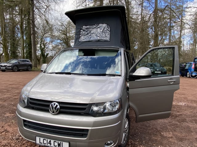 4-persoons Volkswagen camper uit 2014