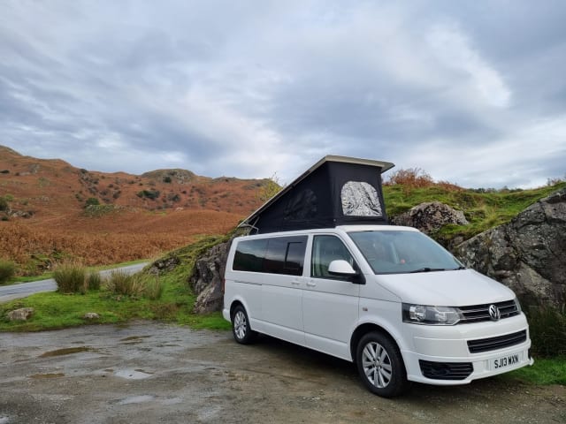 4 Schlafplätze VW T5 LWB – Lake District 